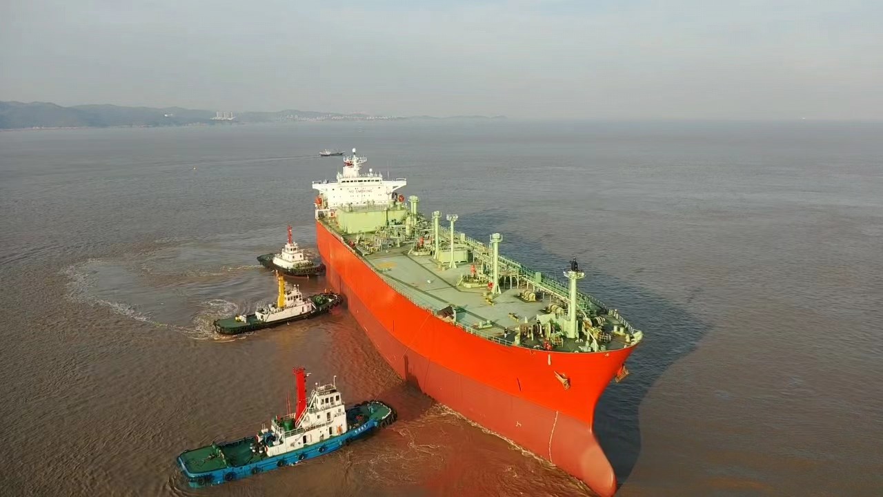 舟山華豐公司再次完美收官全冷式LPG船修理